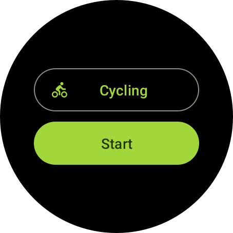 VMFit Wear OS Start Screen